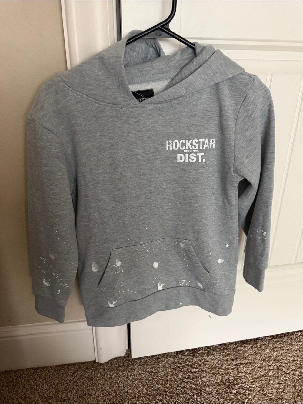 Kids' Rockstar Original Gray Hooded Sweatshirt